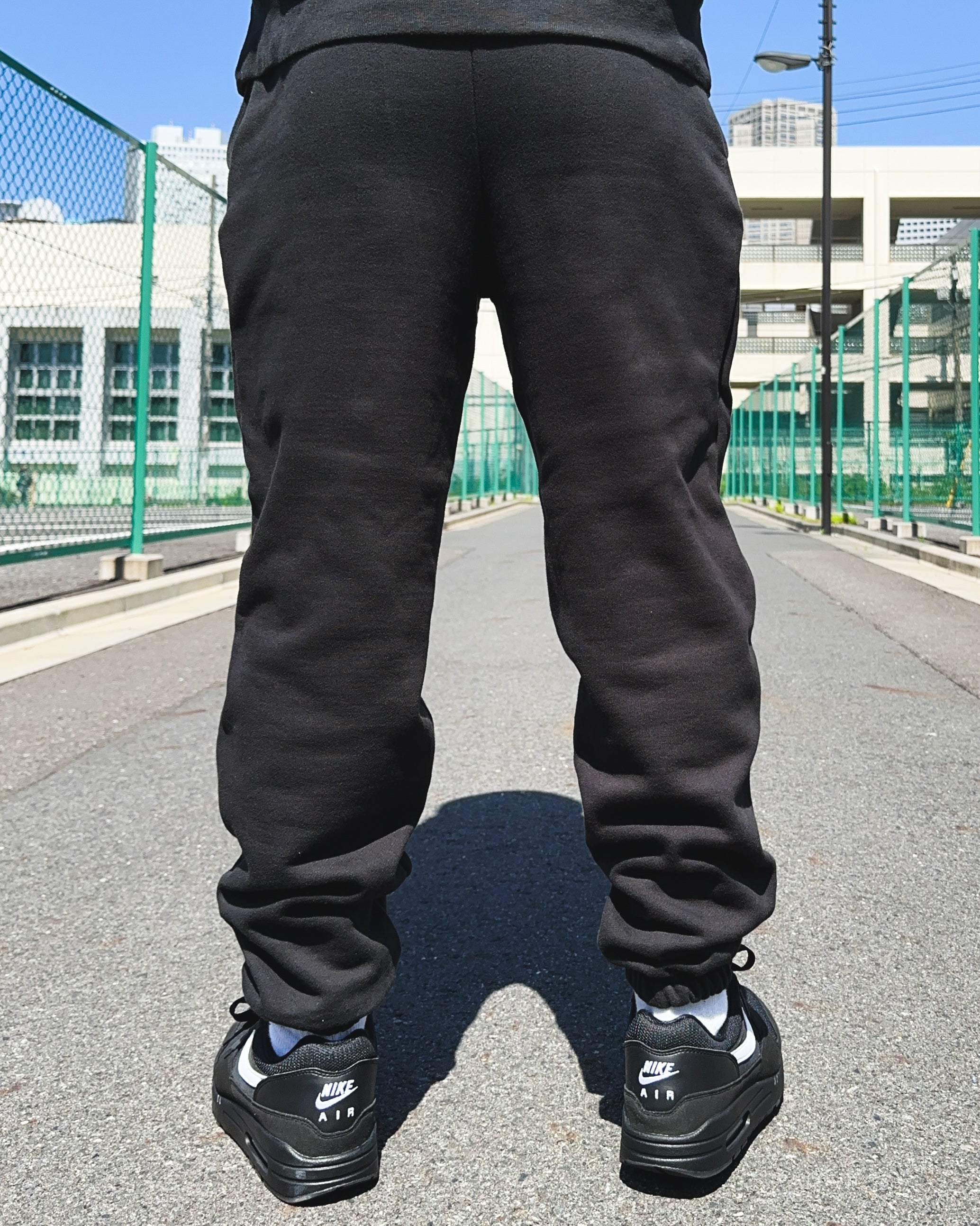 Box One Point HW Sweat Zip Hoodie & Pants Setup - Black