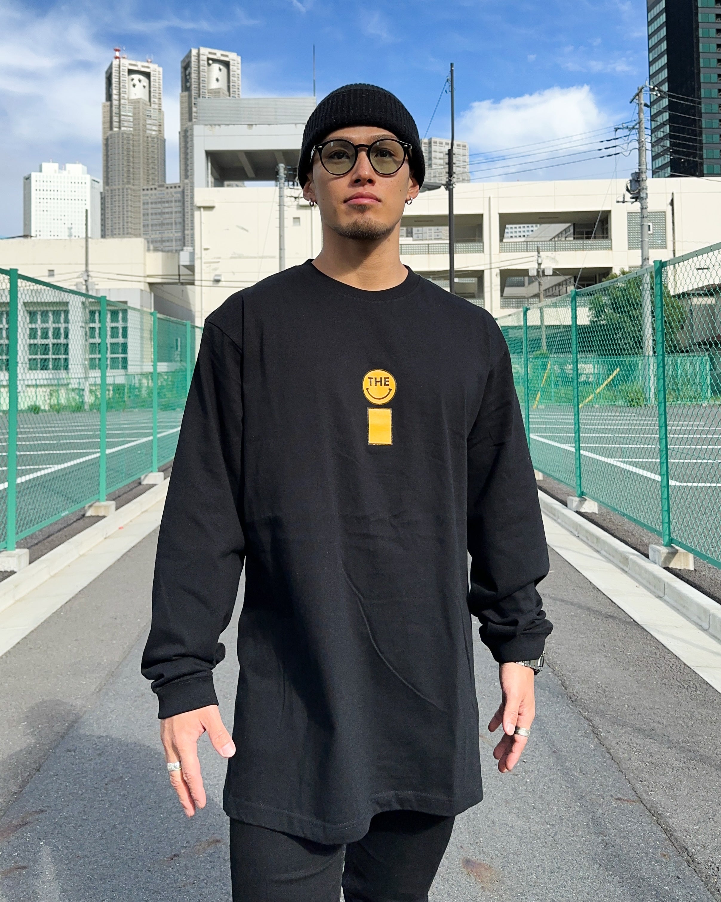 Smiley L/S Tee - Black