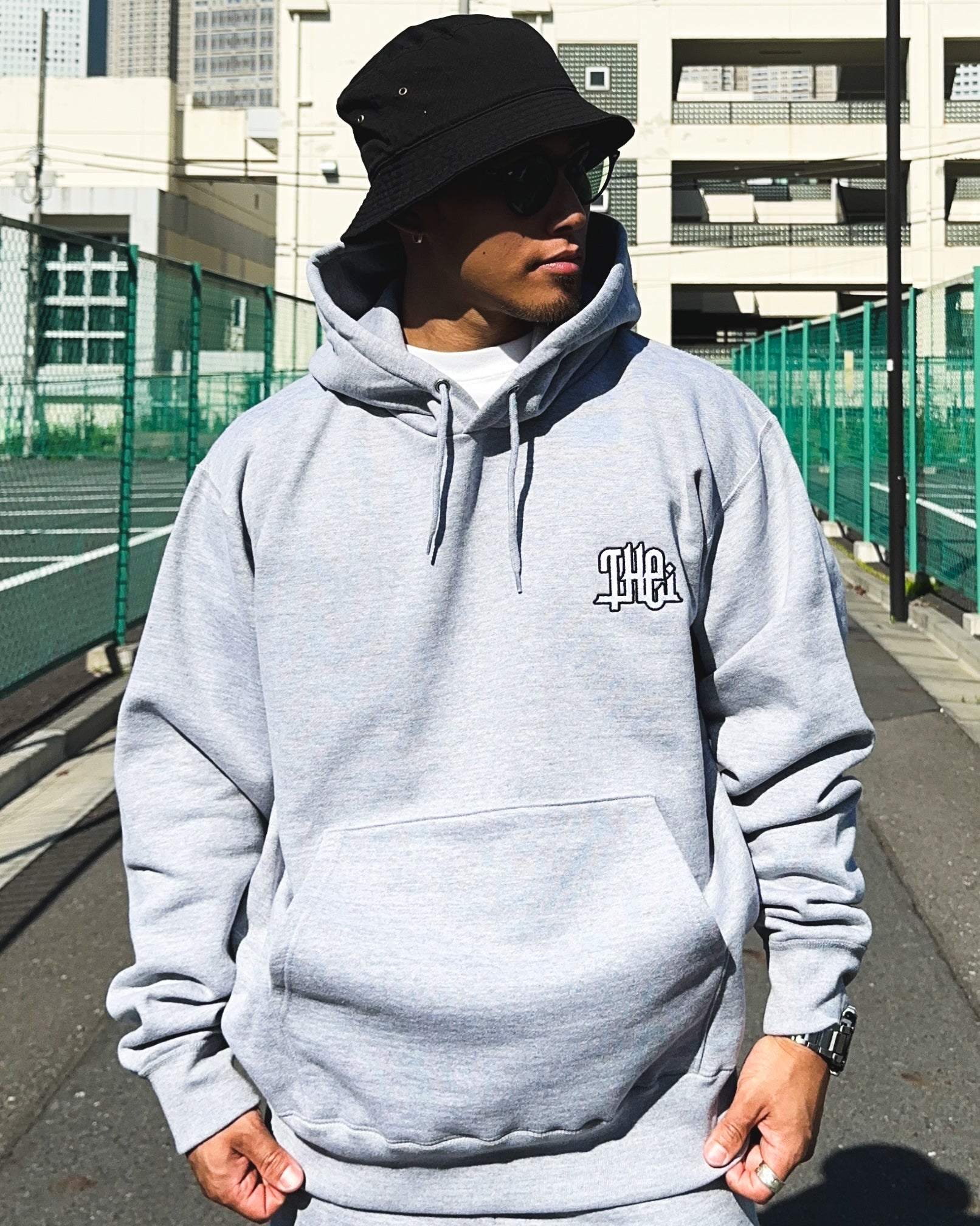 Arabic-Type2 HW Sweat Hoodie - Gray