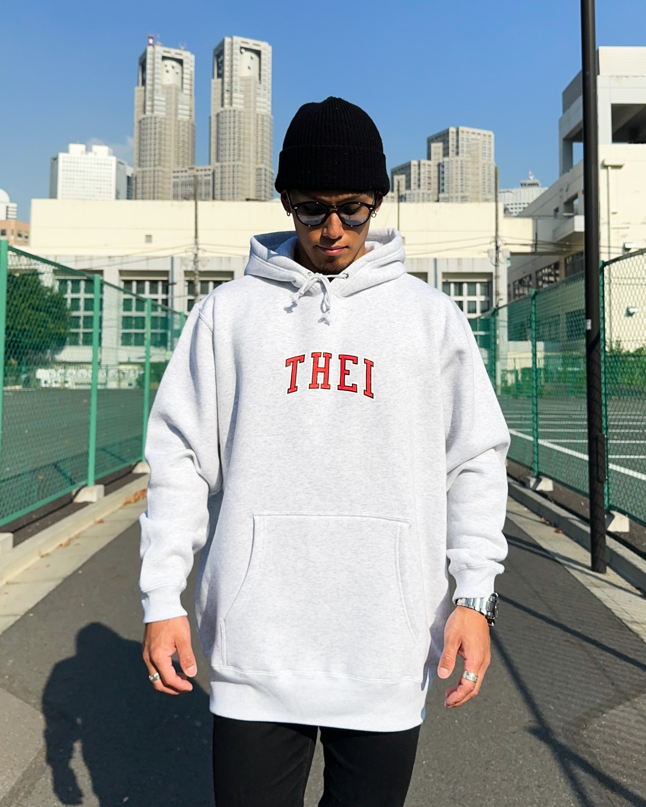 College-Type2 Sweat Hoodie - Gray