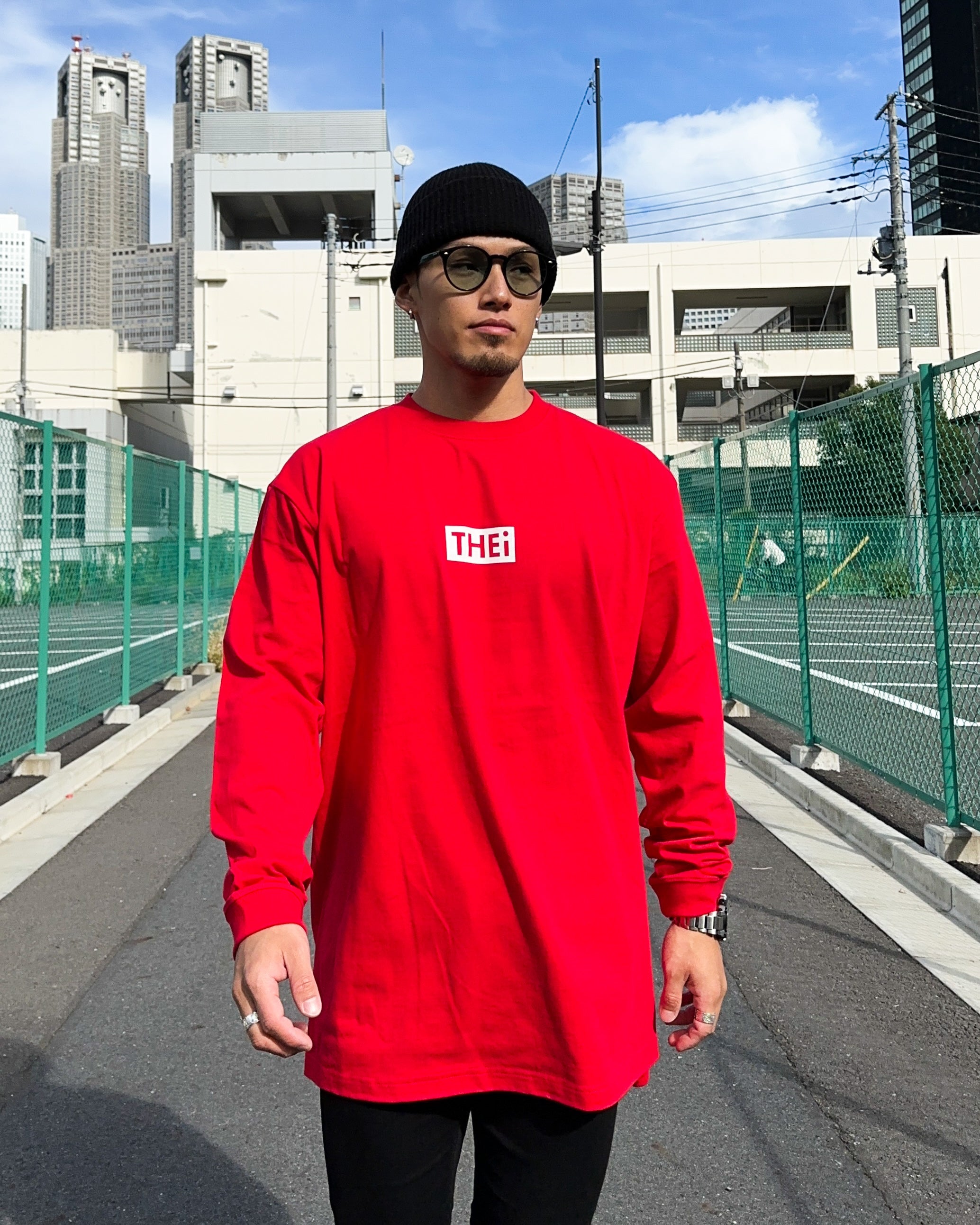 Box L/S Tee - Red