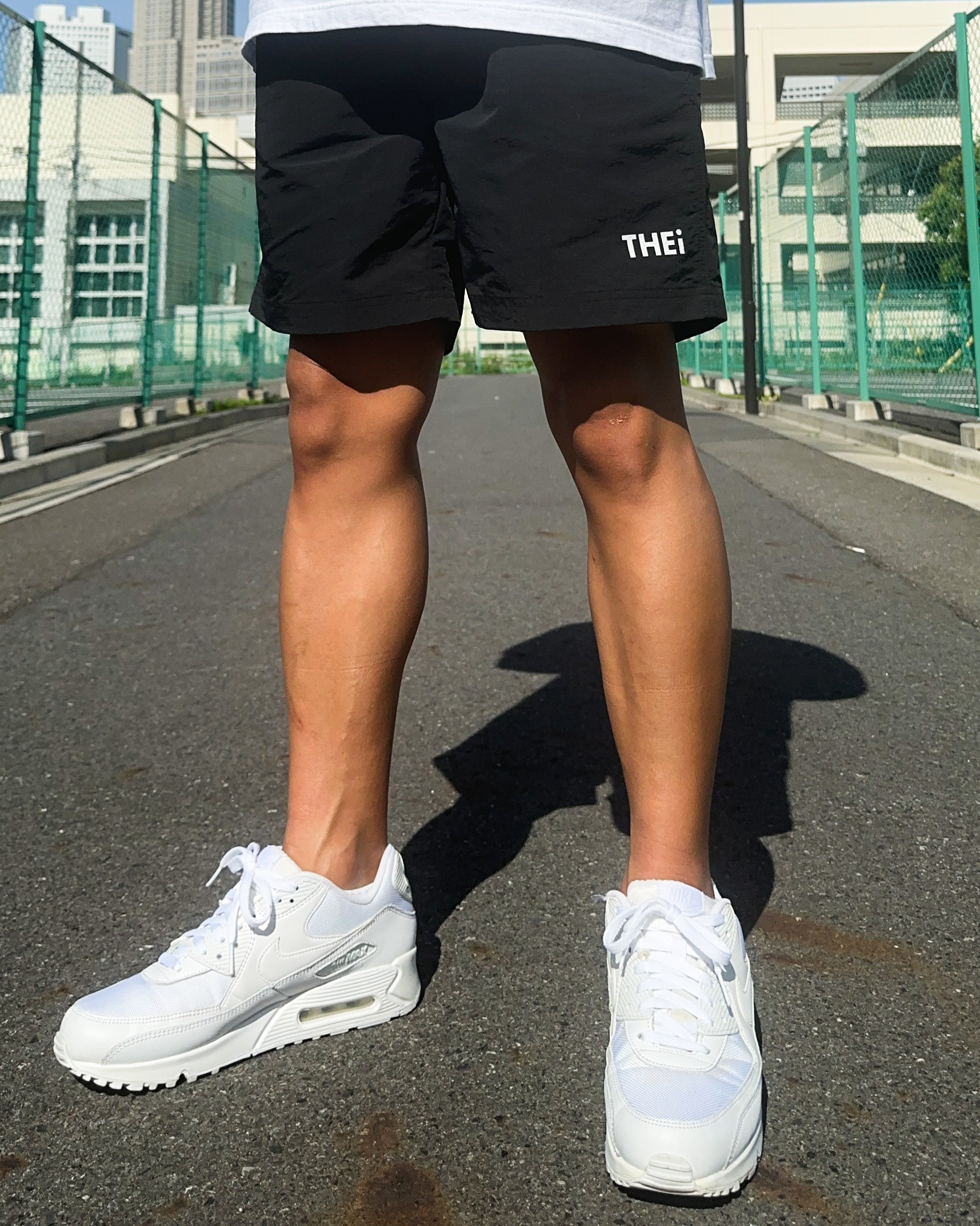 Basic One Point Nylon Easy Shorts - Black