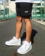 Basic One Point Nylon Easy Shorts - Black