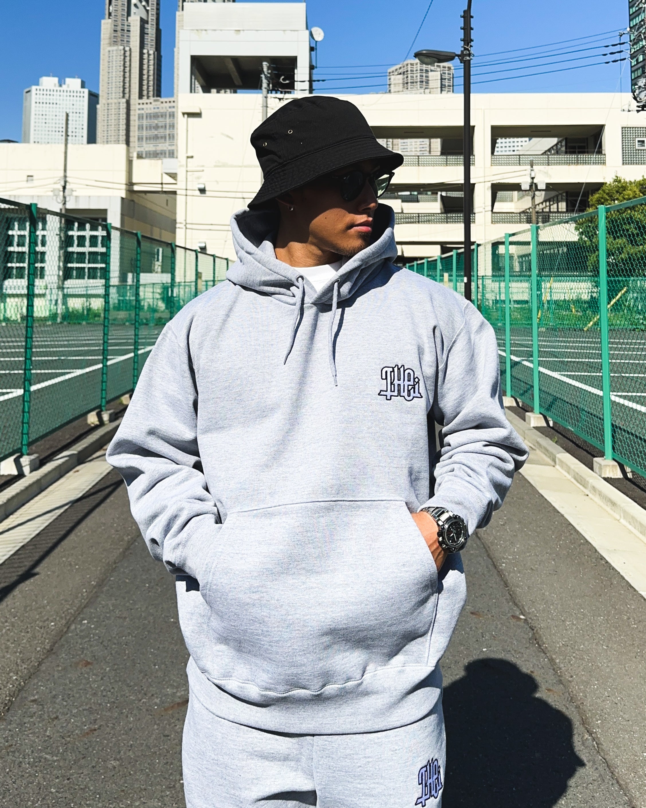 Arabic-Type2 HW Sweat Hoodie - Gray