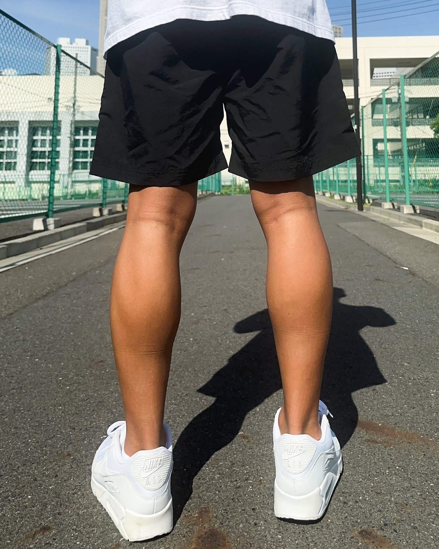 Basic One Point Nylon Easy Shorts