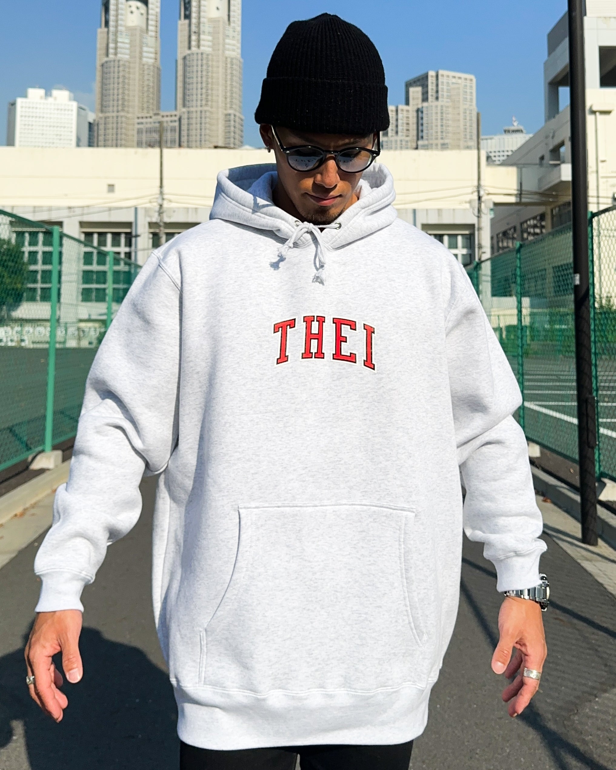 College-Type2 Sweat Hoodie - Gray
