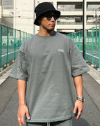 Basic One Point HW Tee & Shorts Setup - Stone Green