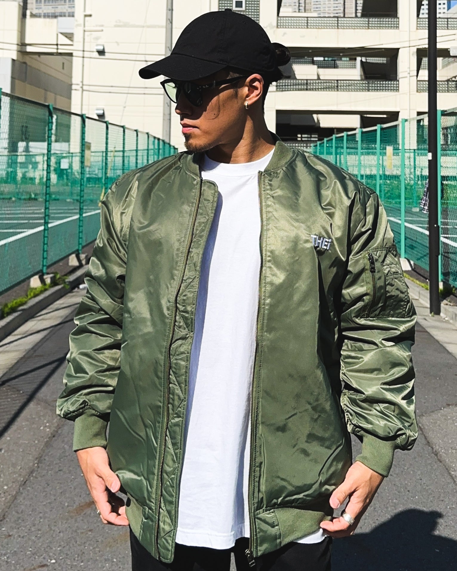 Basic One Point MA-1 JKT - Military Green