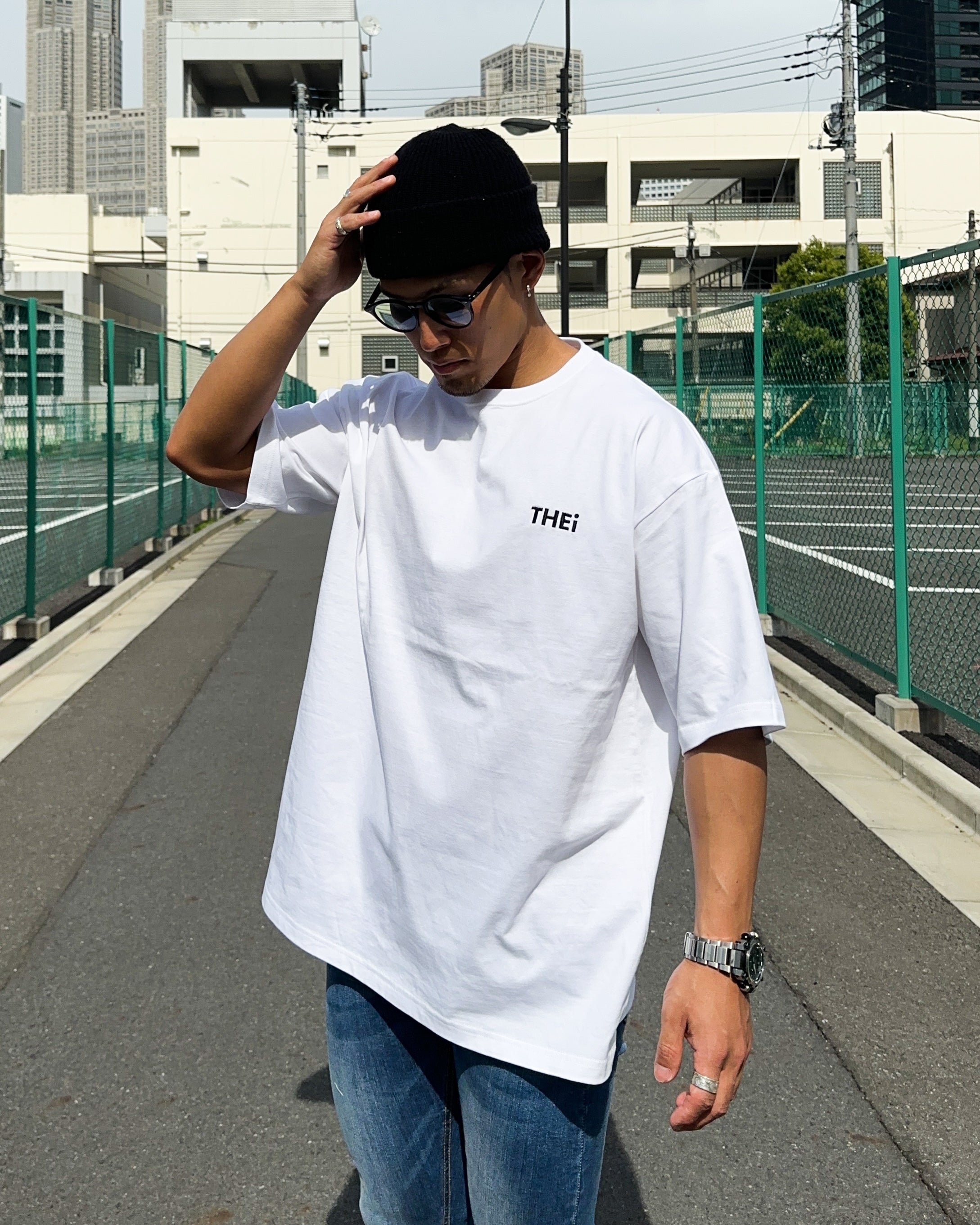 Basic One Point Big Tee - White