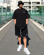 Basic One Point HW Tee & Shorts Setup - Black