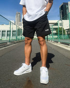 Basic One Point Nylon Easy Shorts - Black