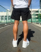 Basic One Point Nylon Easy Shorts - Black