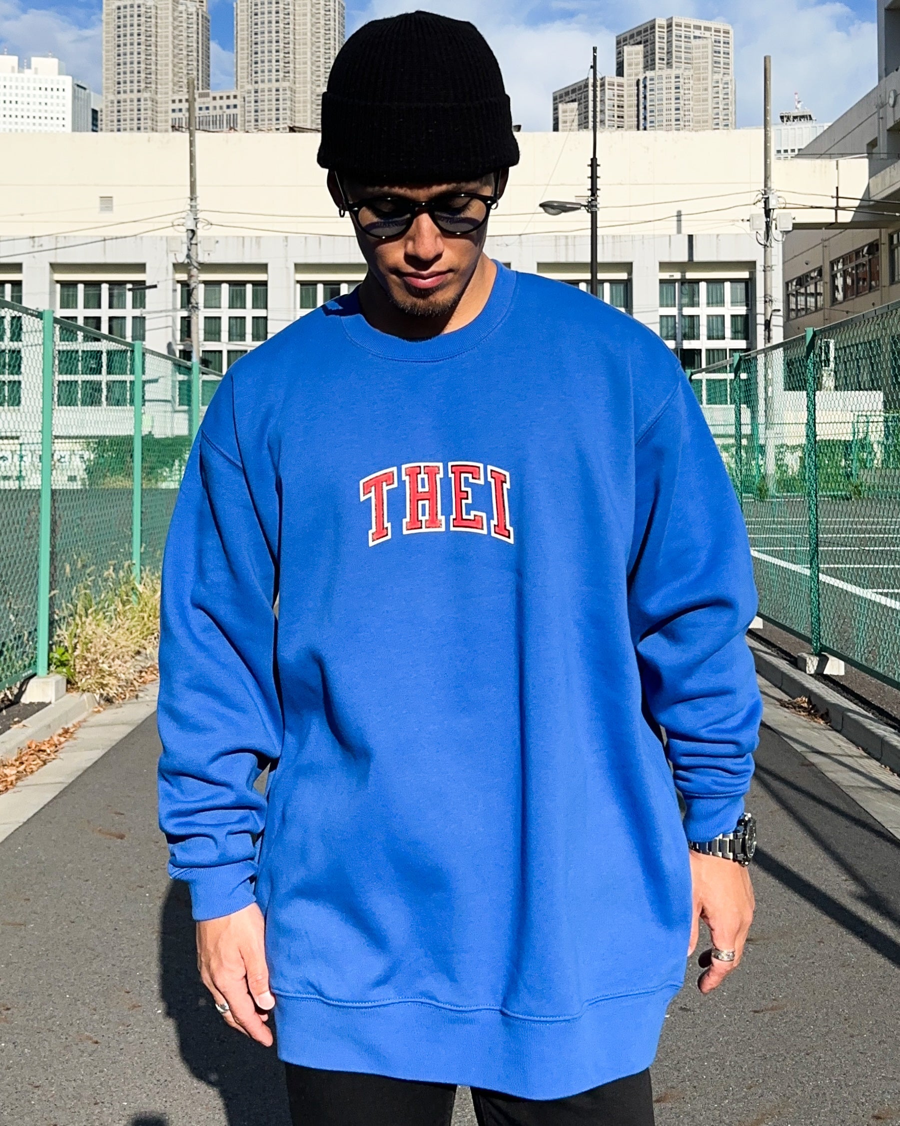 College-Type2 Sweat Shirt - Blue