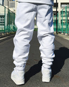 Arabic-Type2 HW Sweat Zip Hoodie & Pants Setup - White