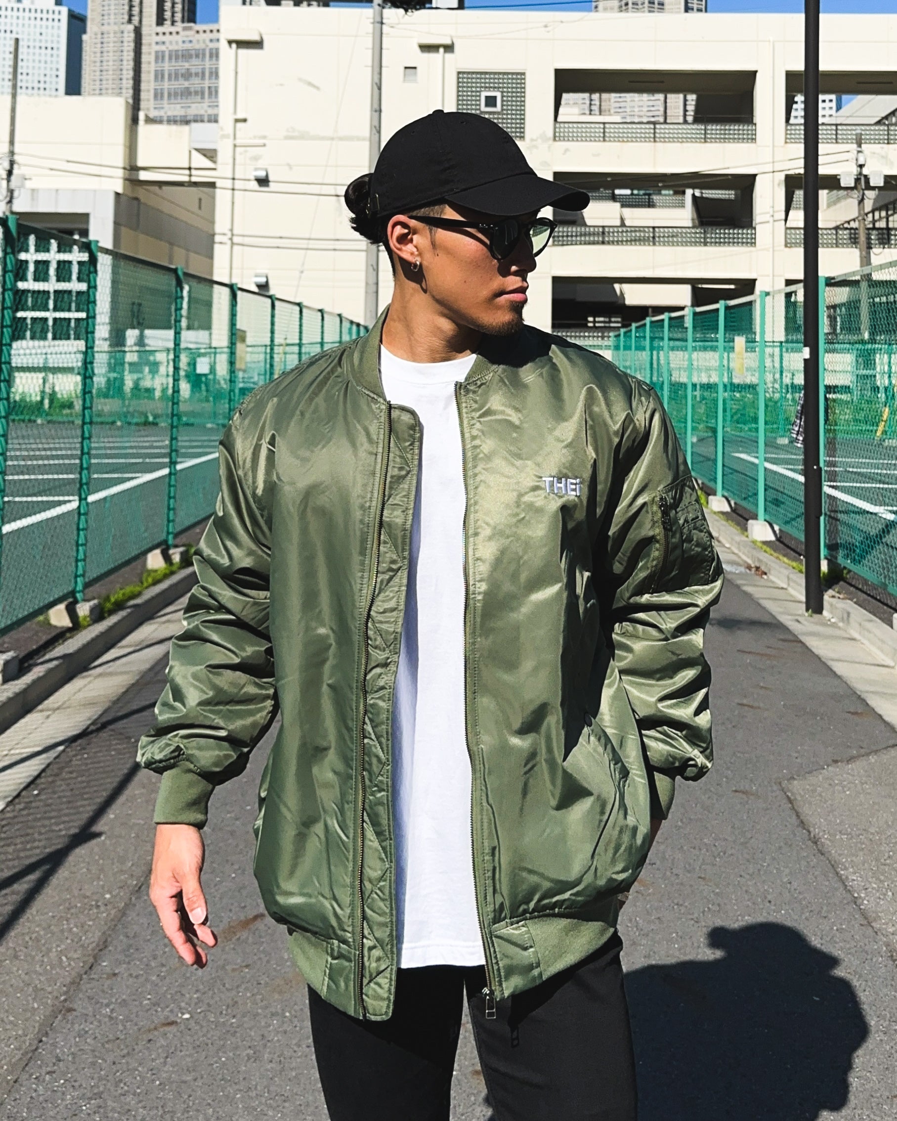 Basic One Point MA-1 JKT - Military Green