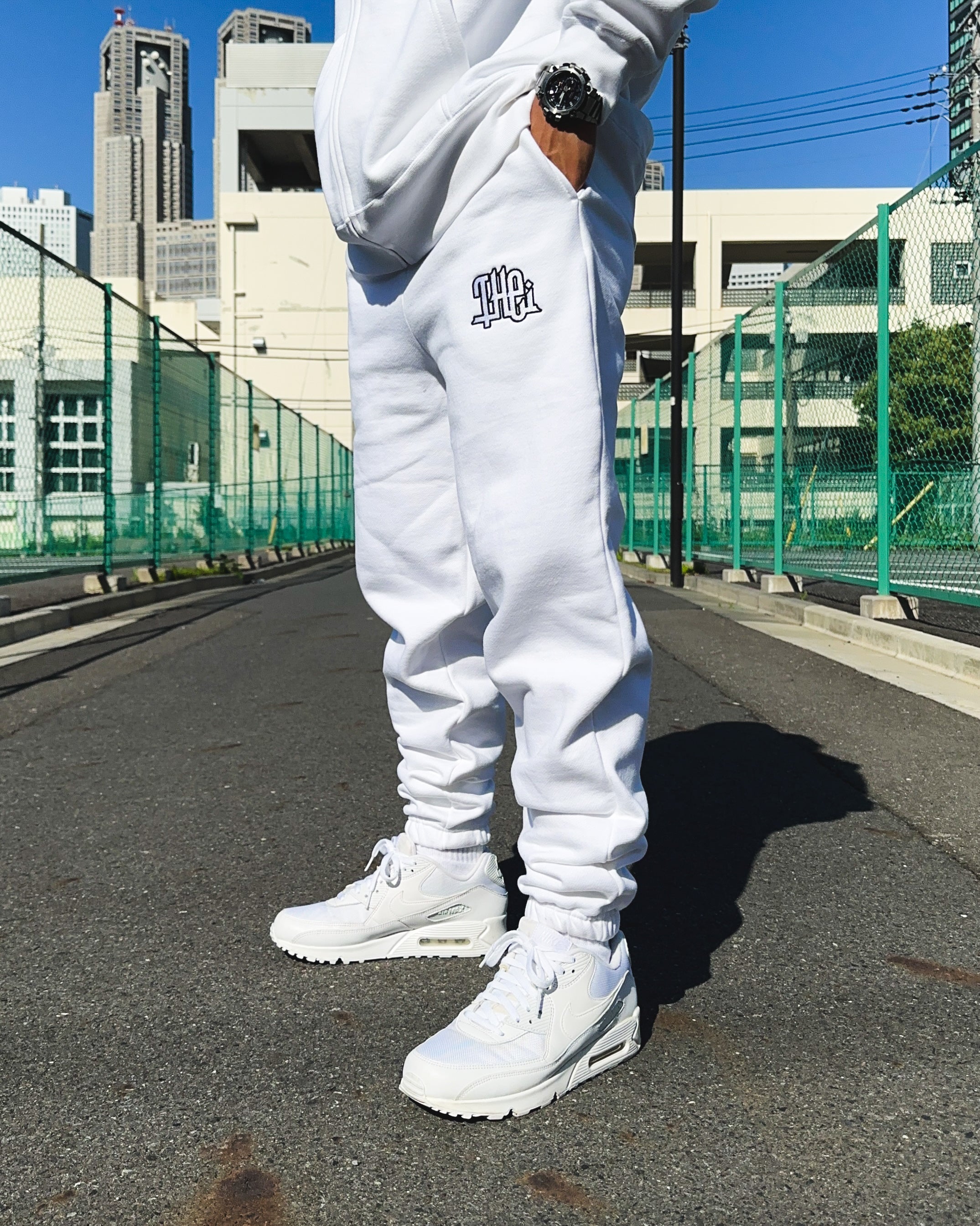 Arabic-Type2 HW Sweat Pants - White