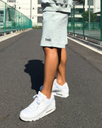 Basic One Point Relax Sweat Shorts - Acid Green