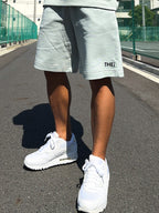 Basic One Point Relax Sweat Shorts - Acid Green