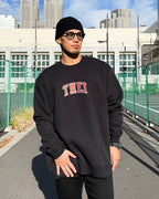 College-Type2 Sweat Shirt - Black
