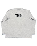 Basic Back Print L/S Tee - Gray