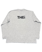 Basic Back Print L/S Tee - Gray