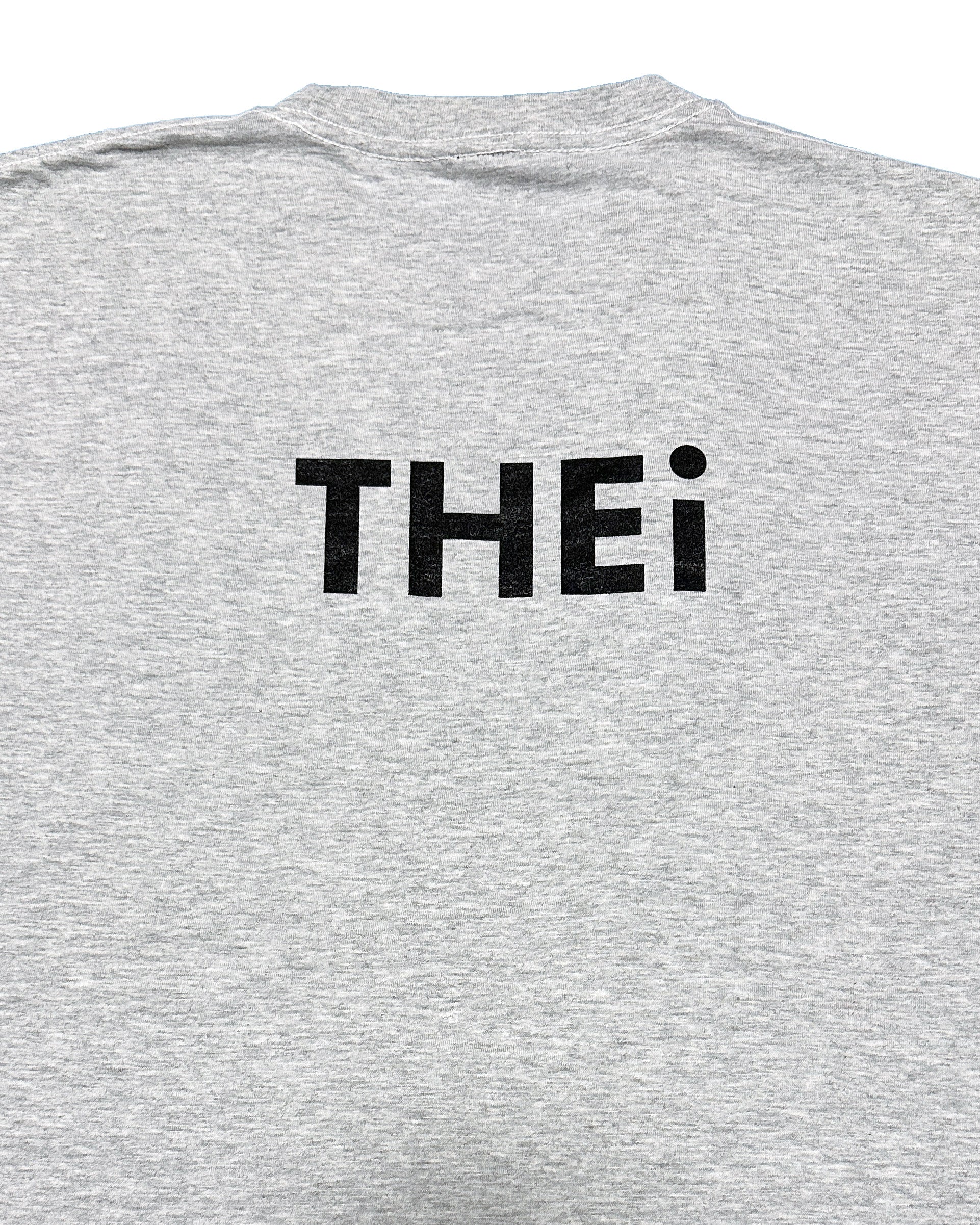 Basic Back Print L/S Tee - Gray