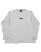 Basic Back Print L/S Tee - Gray