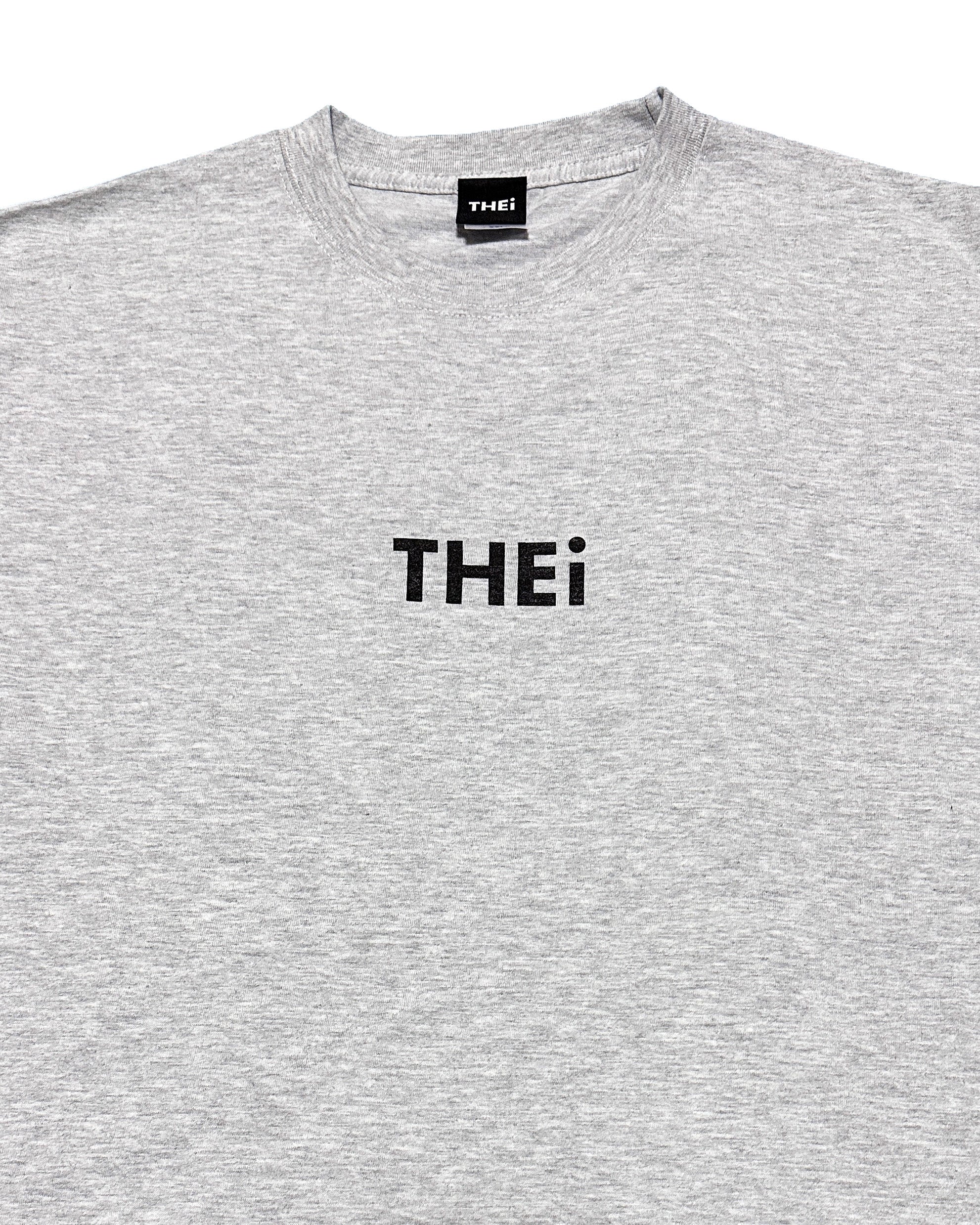 Basic Back Print L/S Tee - Gray