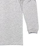 Basic Back Print L/S Tee - Gray