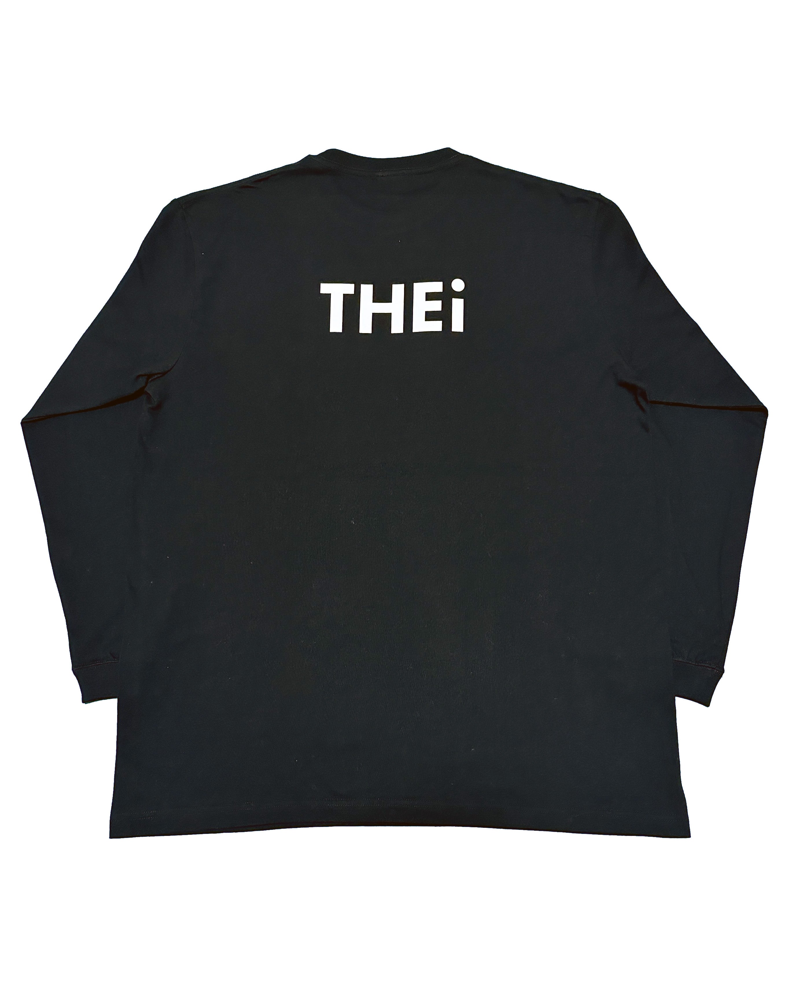 Basic Back Print L/S Tee - Black