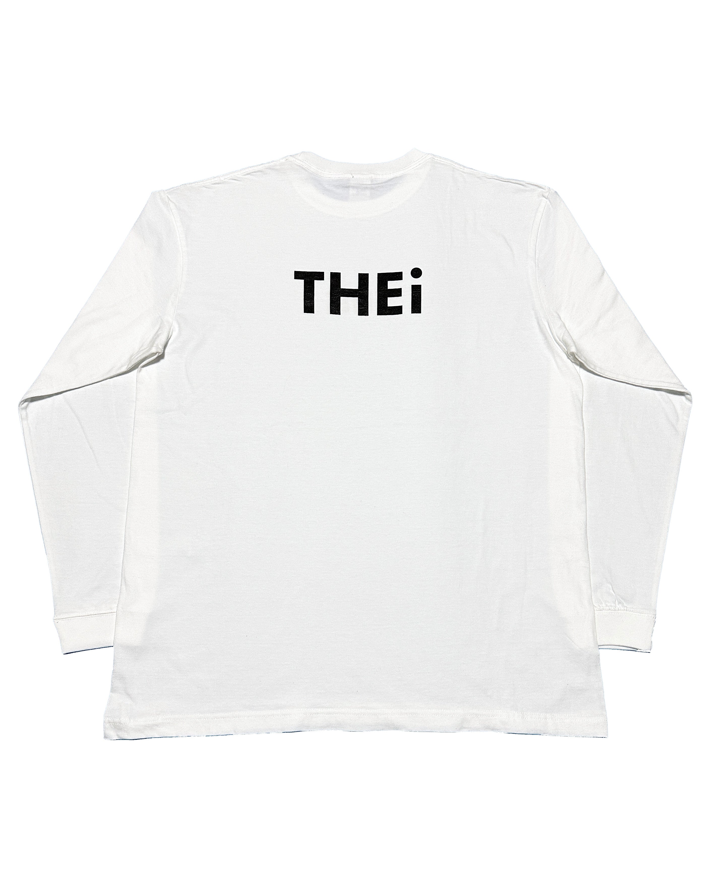Basic Back Print L/S Tee - White