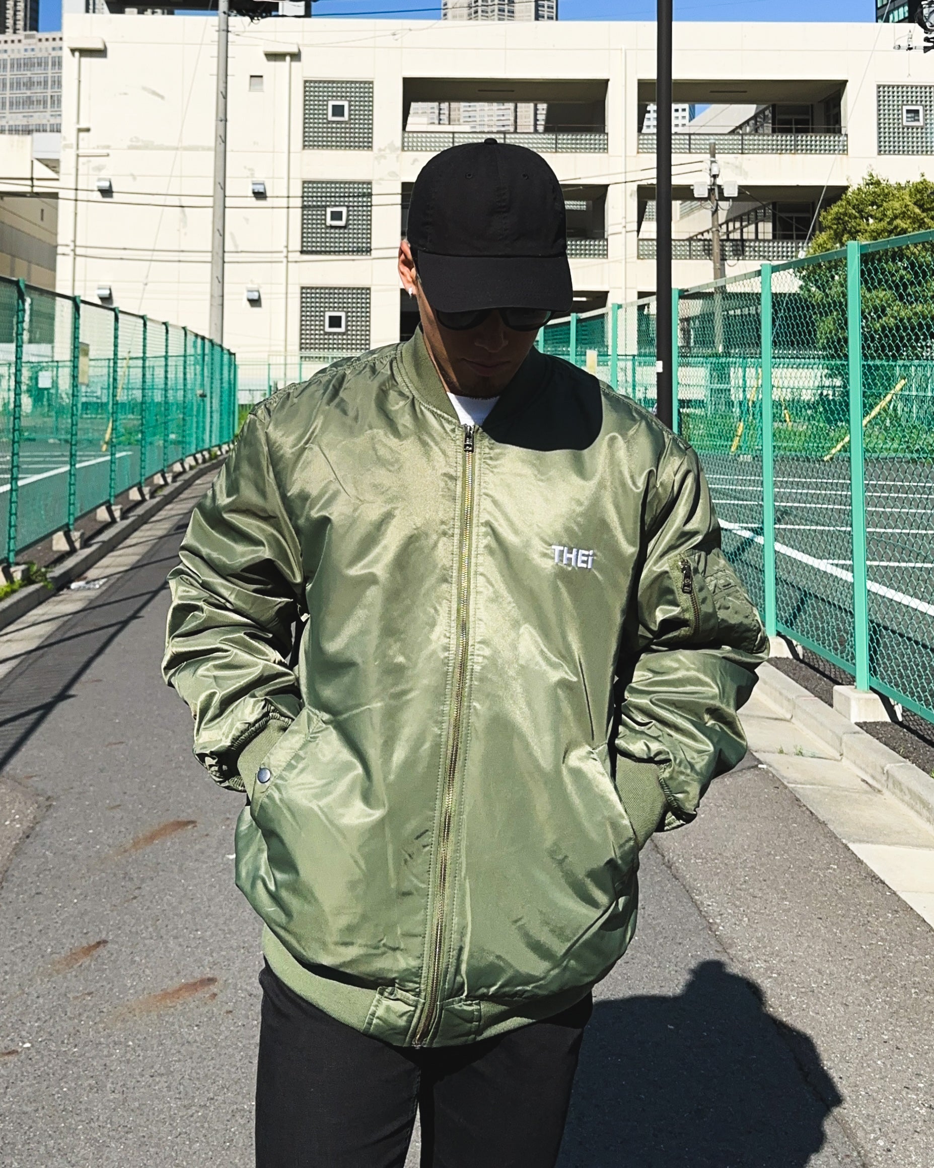Basic One Point MA-1 JKT - Military Green