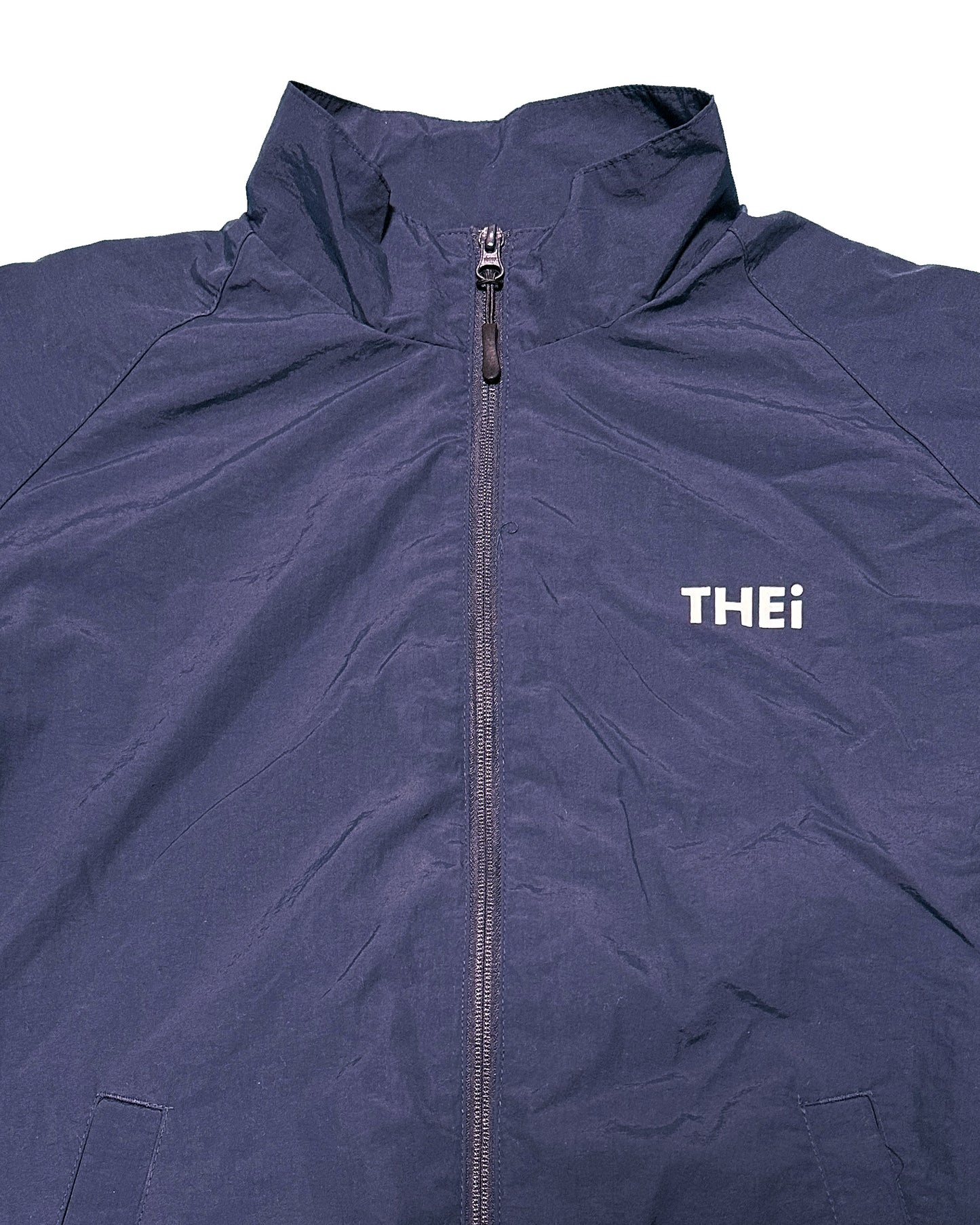 Basic One Point Cotton Like Nylon Track Jacket