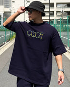 Bubble HW Big Tee - Navy