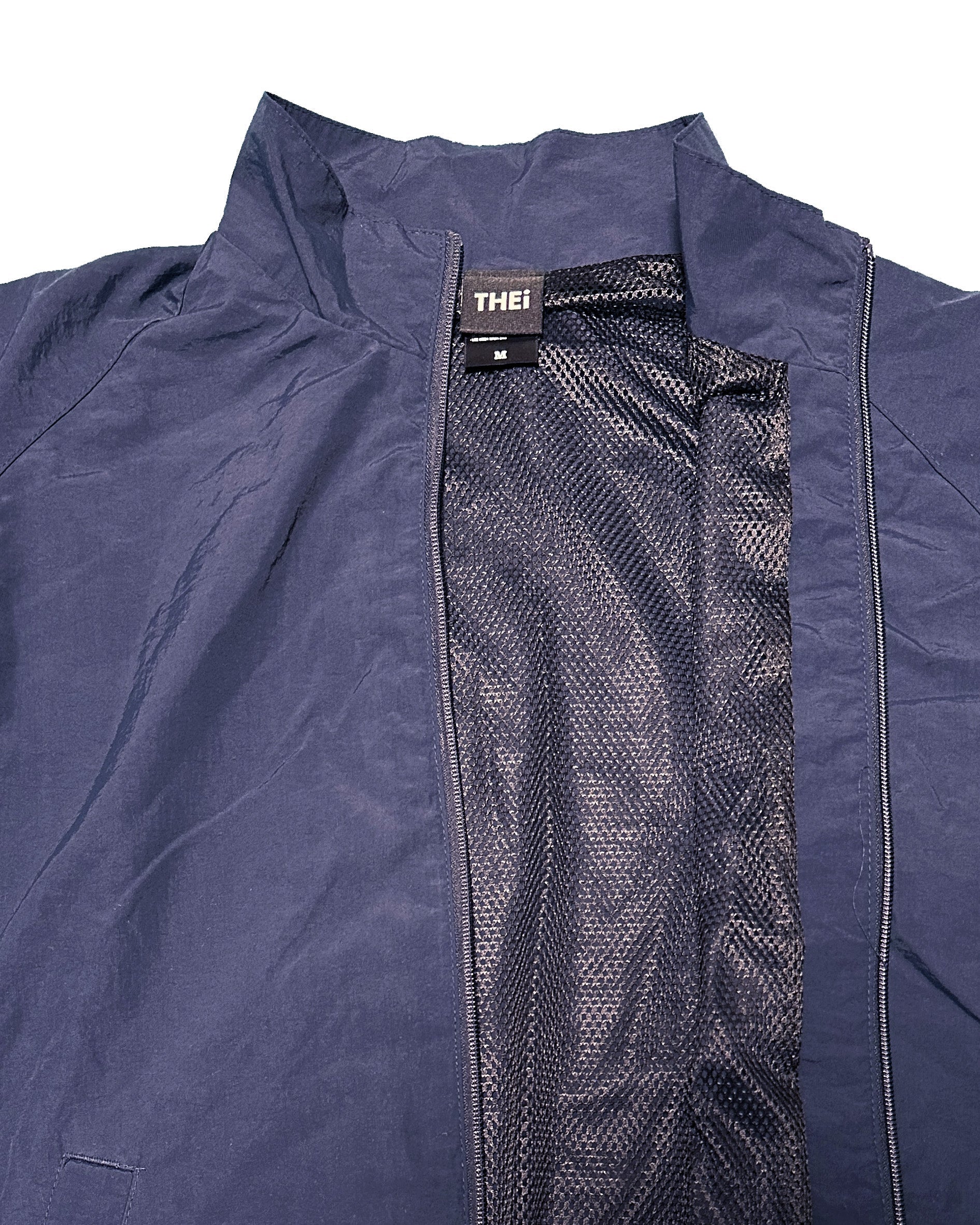 Basic One Point Nylon Track JKT - Navy
