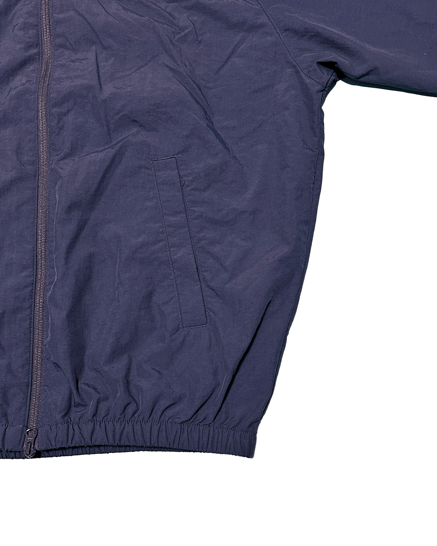 Basic One Point Cotton Like Nylon Track Jacket