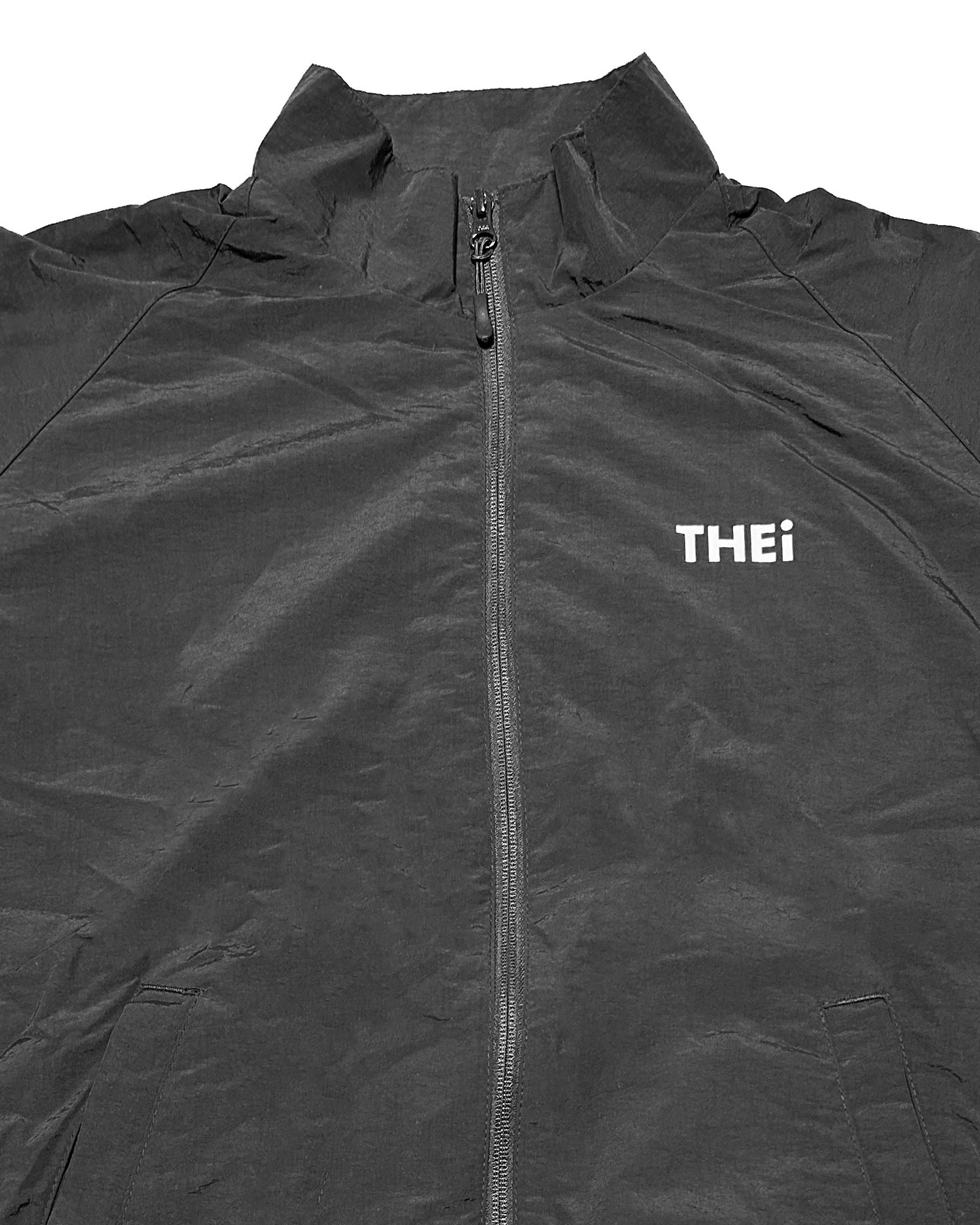Basic One Point Cotton Like Nylon Track Jacket