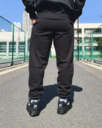 Arabic One Point HW Sweat Pants - Black