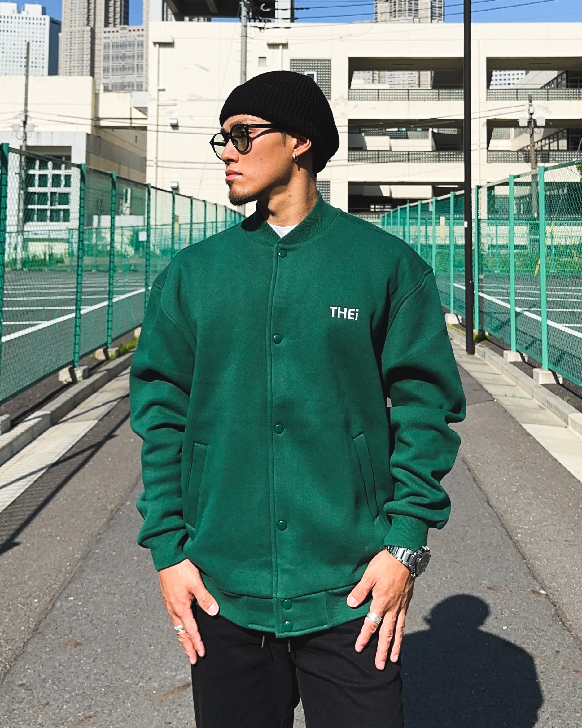 Basic One Point Sweat JKT - Ivy Green