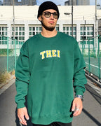 College Sweat Shirt - Ivy Green
