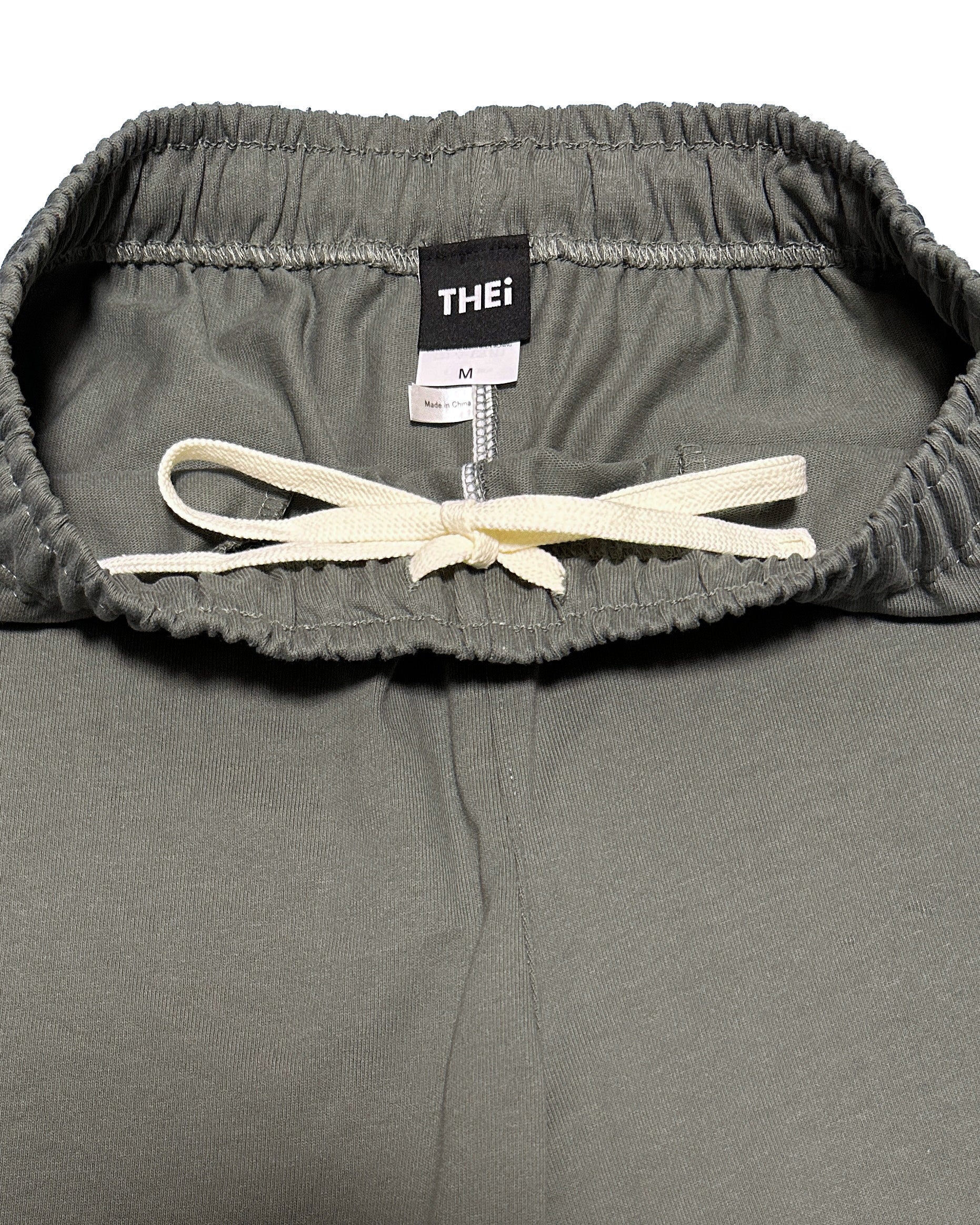 Basic One Point HW Tee & Shorts Setup - Stone Green