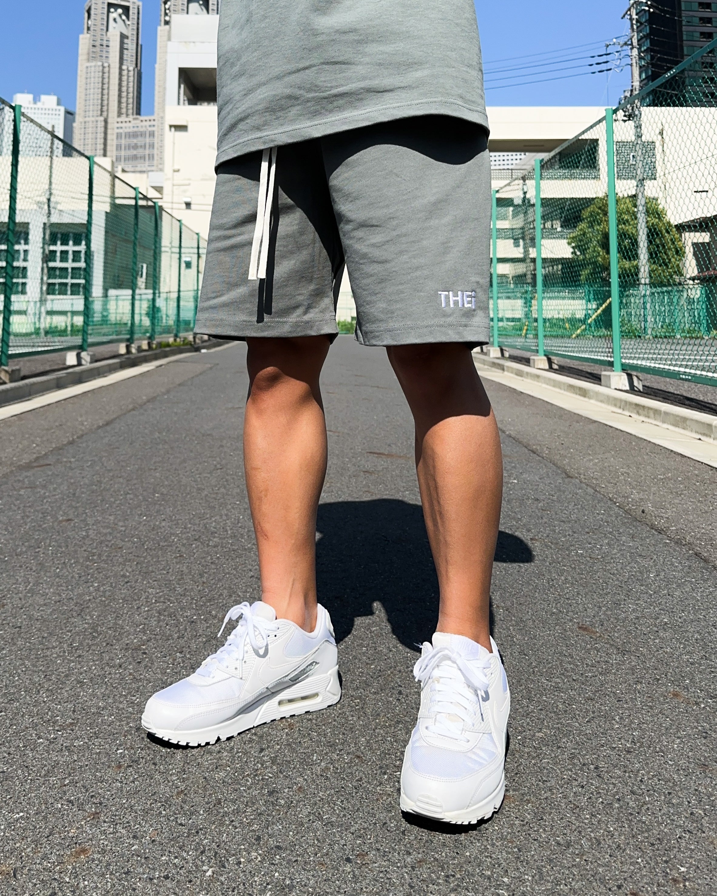Basic One Point HW Easy Shorts - Stone Green