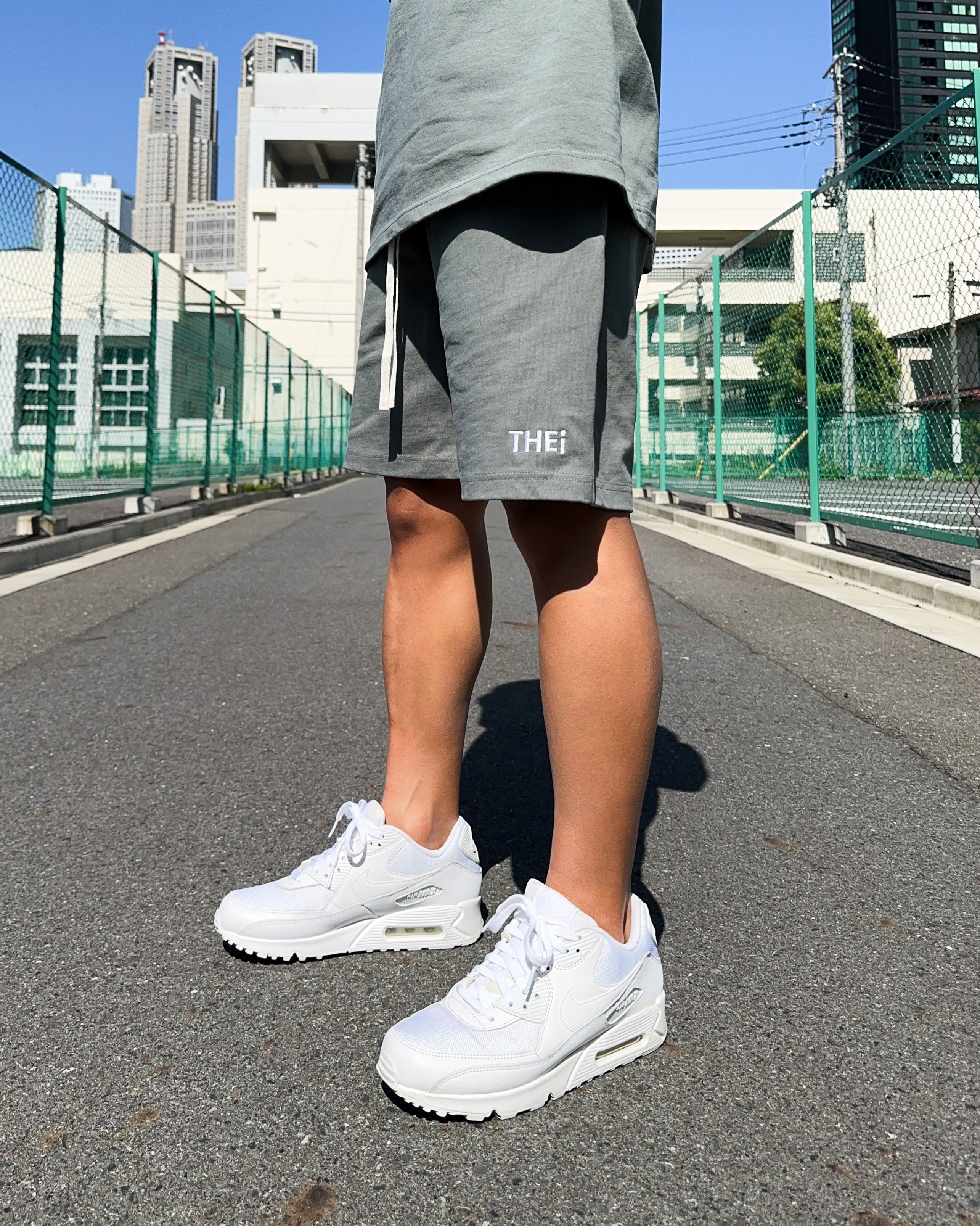 Basic One Point HW Easy Shorts - Stone Green