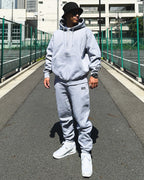 Box One Point HW Sweat Zip Hoodie & Pants Setup - Gray