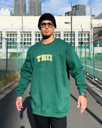 College Sweat Shirt - Ivy Green