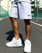 Basic One Point Relax Sweat Shorts - Gray