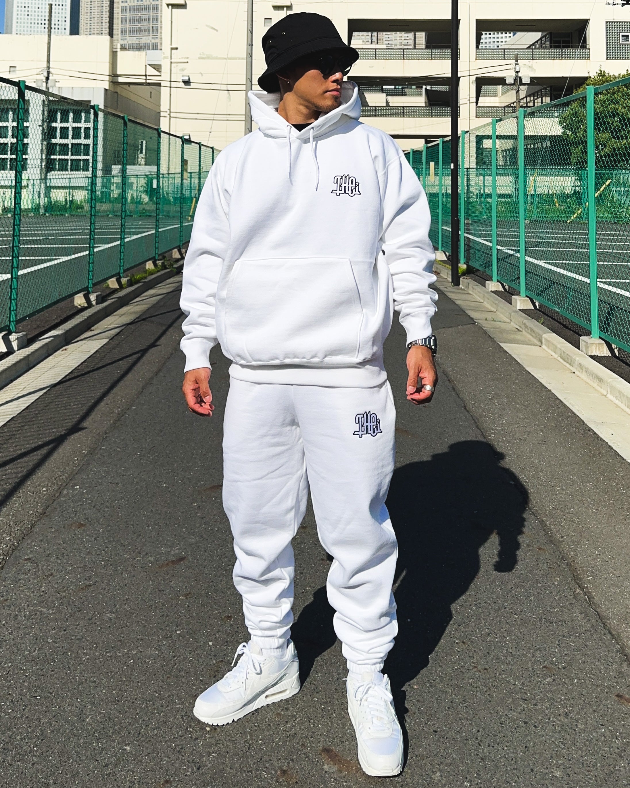 Arabic-Type2 HW Sweat Hoodie & Pants Setup - White