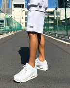 Basic One Point Relax Sweat Shorts - Gray