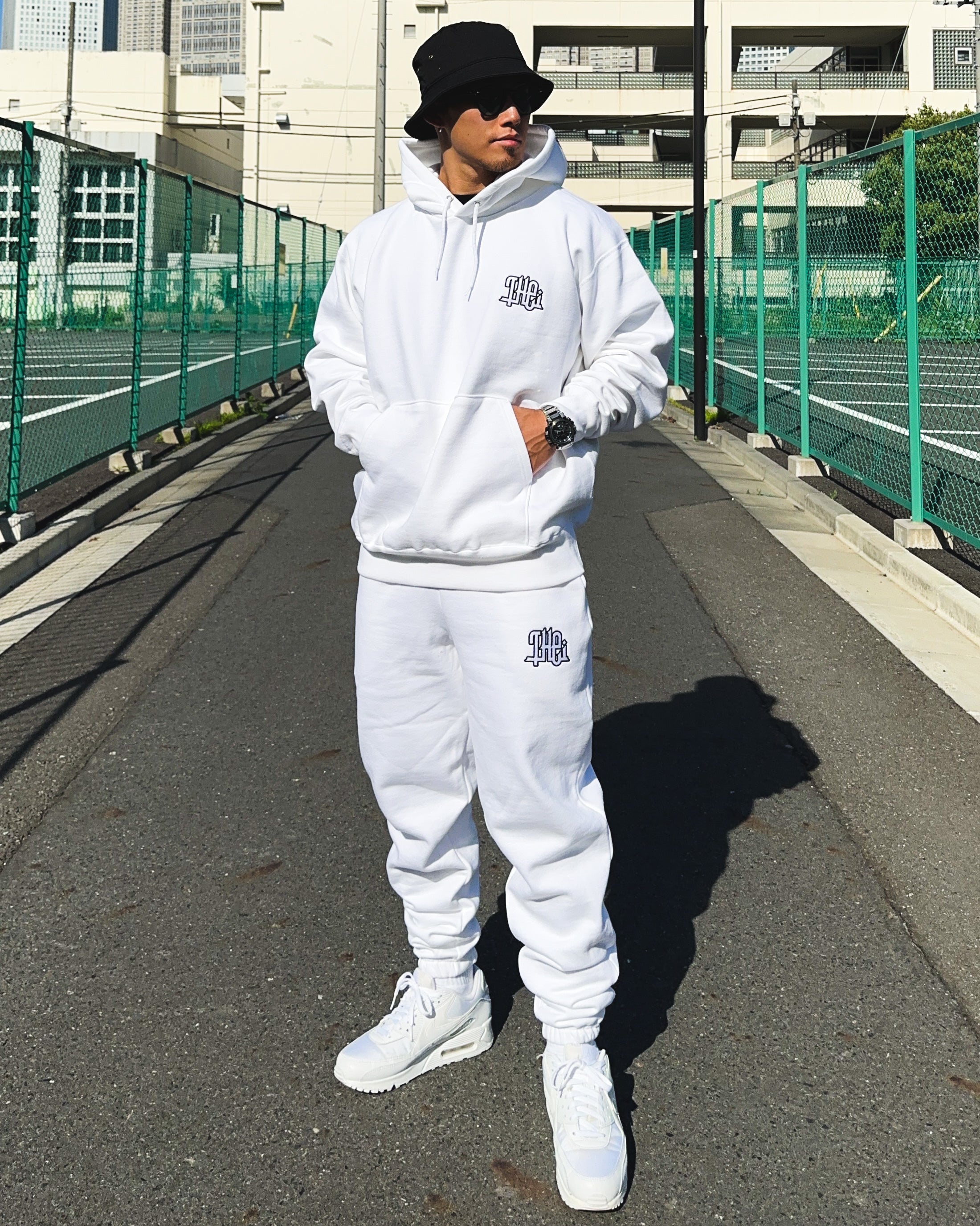Arabic-Type2 HW Sweat Hoodie & Pants Setup - White