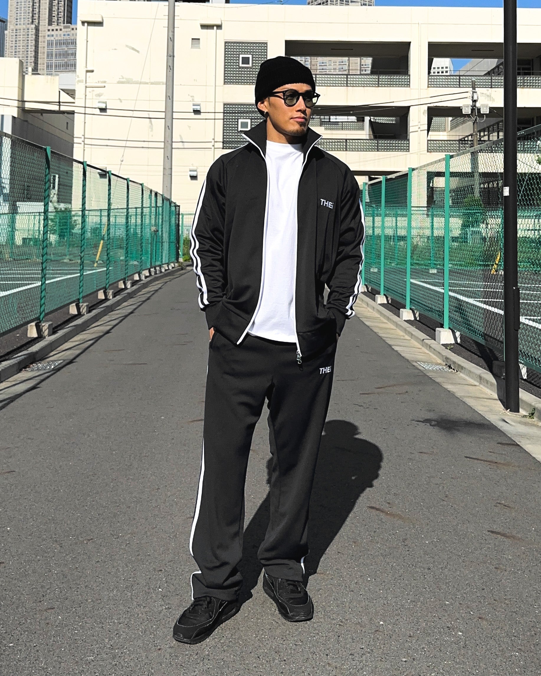 Basic One Point Track JKT & Pants Setup - Black / White